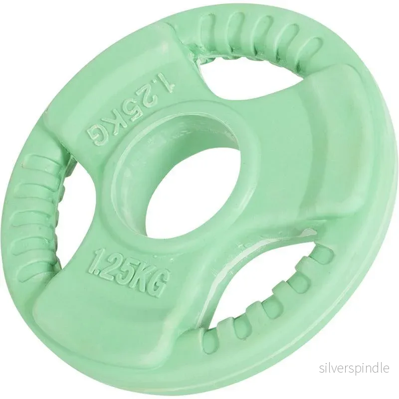 Hantelskiva 50 mm gummi med grepp 1,25 kg