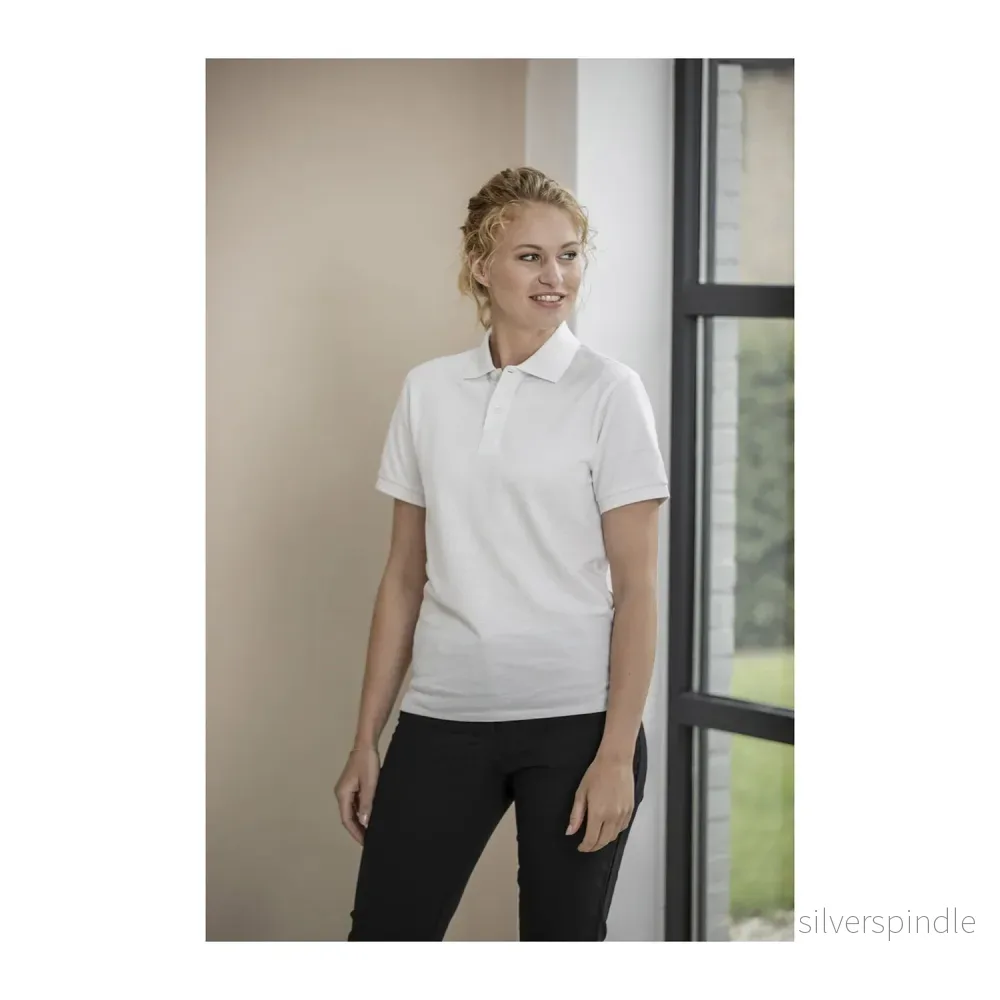 Emerald kortärmad unisex piké i Aware™-återvunnet material - Bild 2