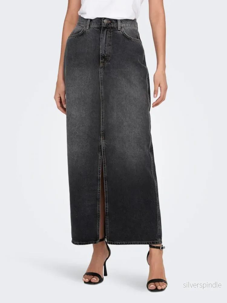 CILLA LONG SLIT SKIRT DNM - Bild 2