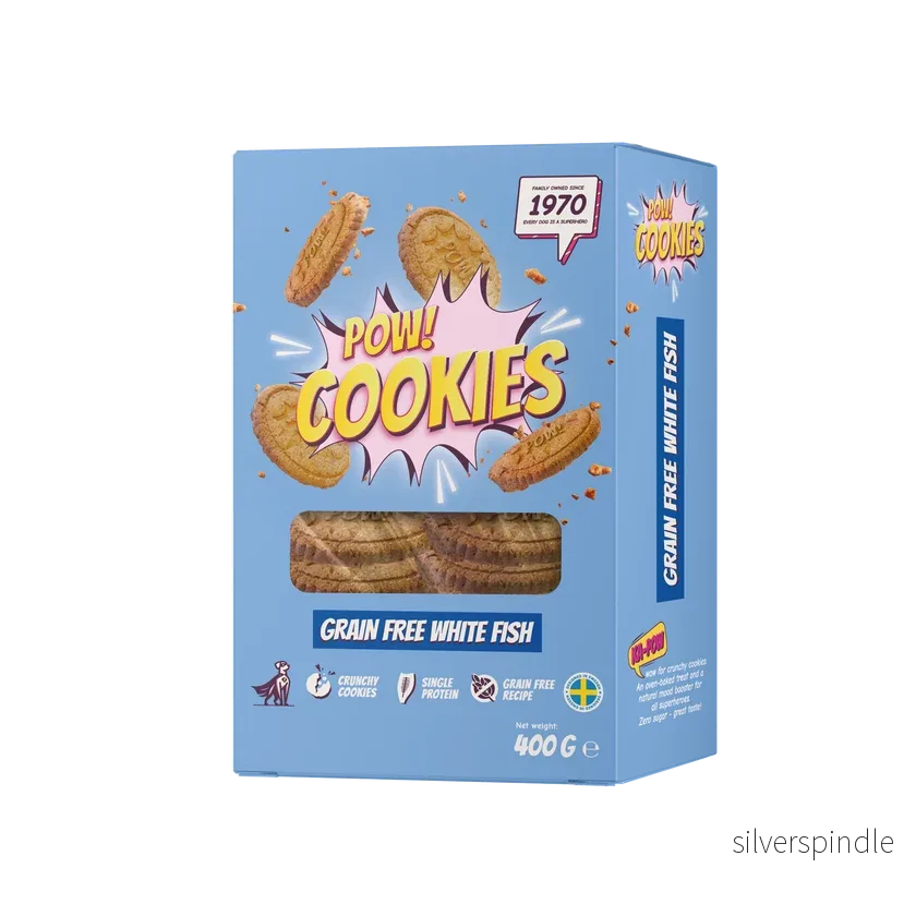 POW Dog Cookie Grain free Whitefish 400 g