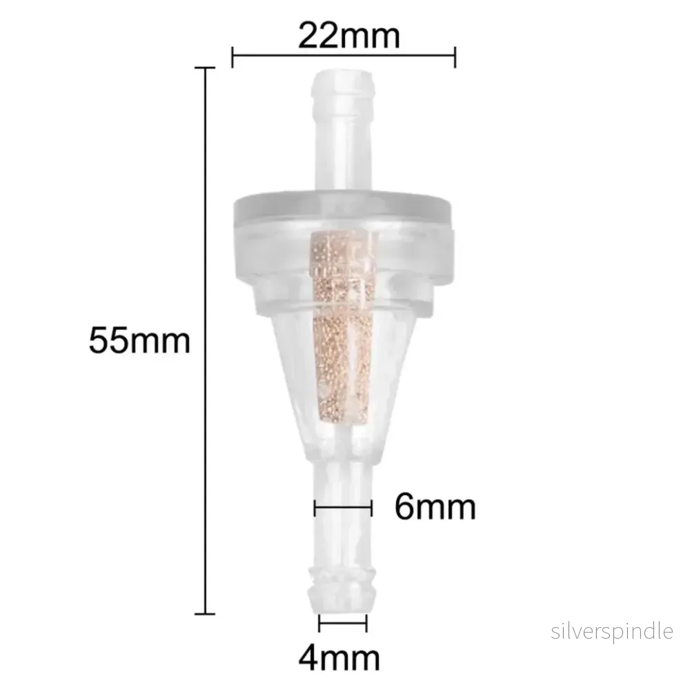 MC in-line bränslefilter - cross MX ATV UTV Universal 1/4" 6,3 mm anslutning bensinfilter - Bild 2