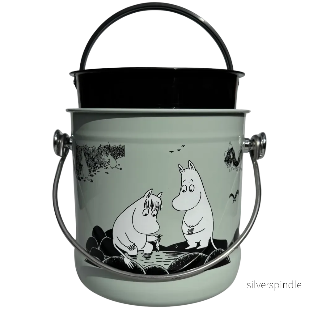 BioProffa X Moomin WASTE2LIFE "Little Fish" Biojäteastia 4 L, jäkälä - Bild 2