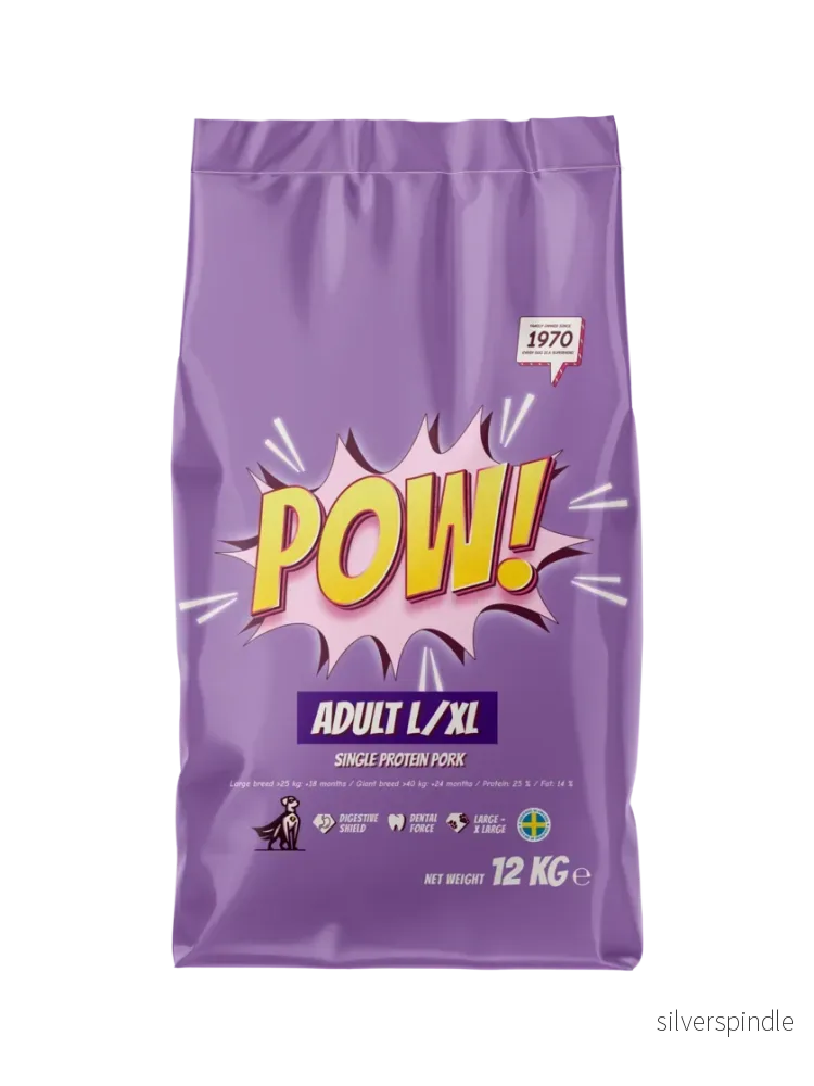 POW! Hund Adult L/XL Pork 12 kg