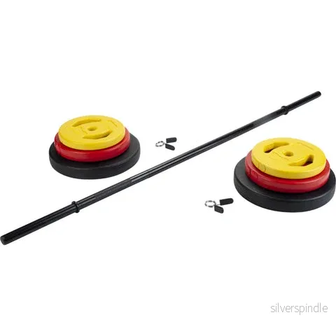 Aerobic viktstångsset 20 kg (Färgad)