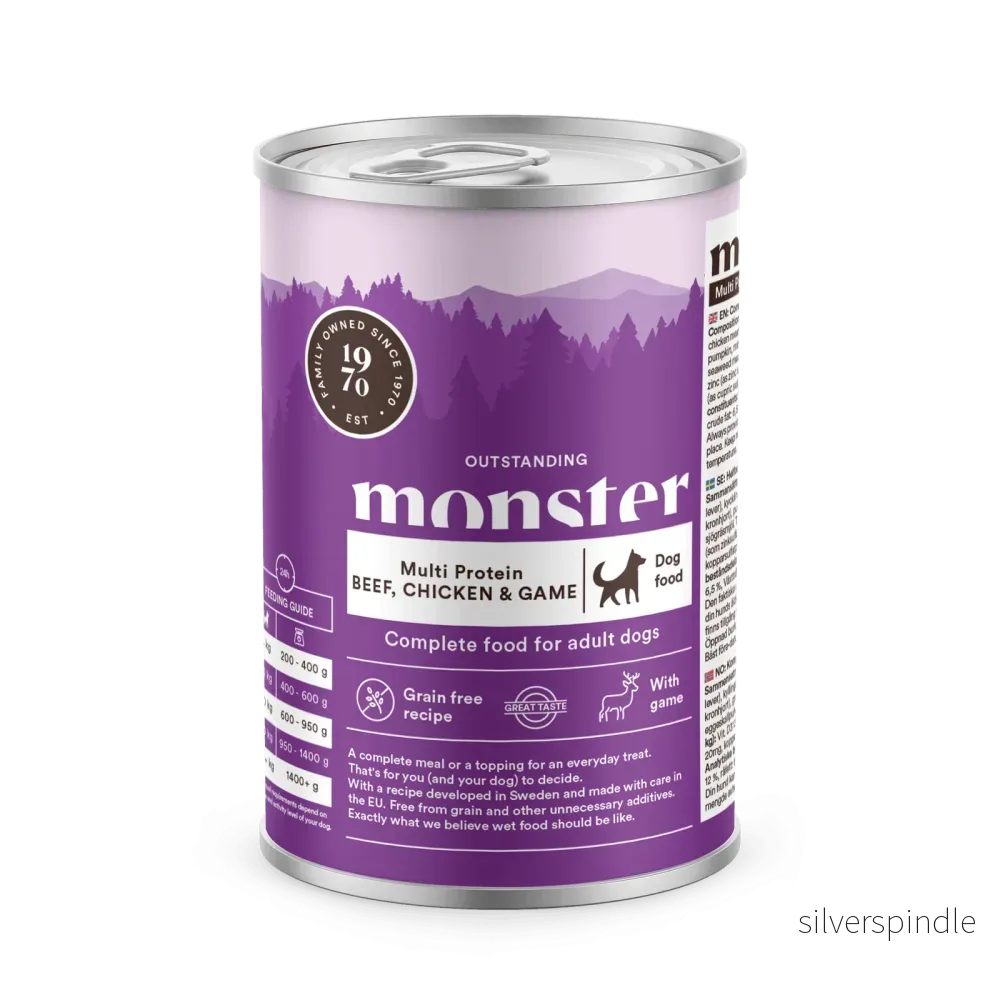 Monster Hund Multi Protein Beef/Chicken/Game Burk 400 g