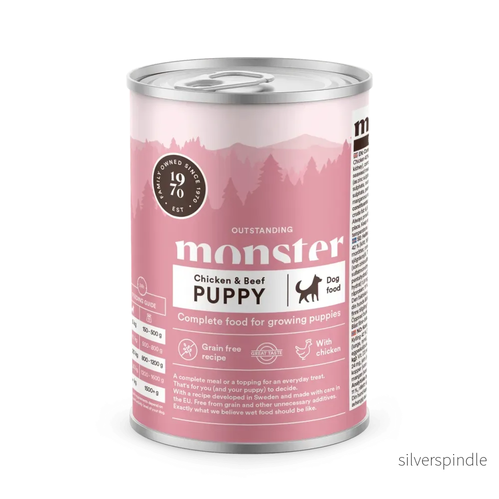 Monster Hund Puppy Chicken Burk 400 g