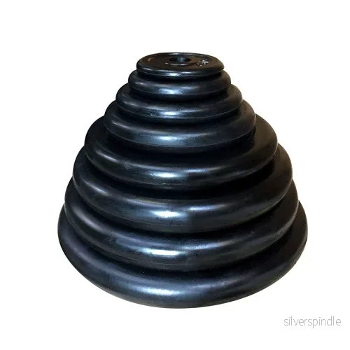 SVART Gummiviktskiva 30 mm 10 kg