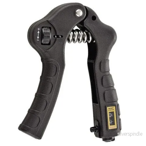 Justerbart handgrepp med räknare – Svart (25–50 kg) Justerbart handgrepp med räknare – Svart (25–50 kg)