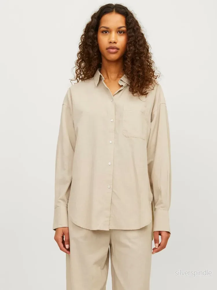JAMIE LS LINEN BLEND SHIRT - Bild 2