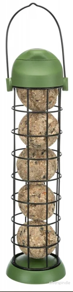 Vildfågelmatare, för talgbollar ø 8 × 29 cm, grön Vildfågelmatare, för talgbollar ø 8 × 29 cm, grön