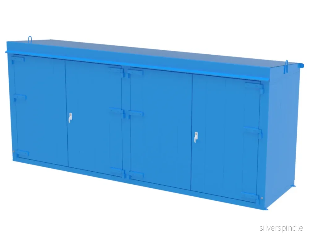 Kemskåp spillback 2×1150 liter EI60 Utomhusbruk Kemskåp spillback 2×1150 liter EI60 Utomhusbruk