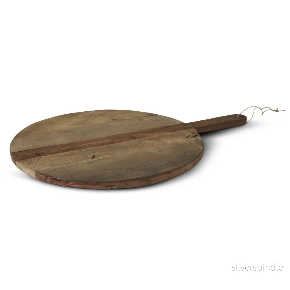 Wooden round board dekorationsbräda L