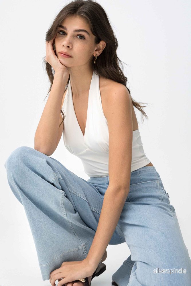 PIP WHITE HALTERNECK TOP - Bild 2