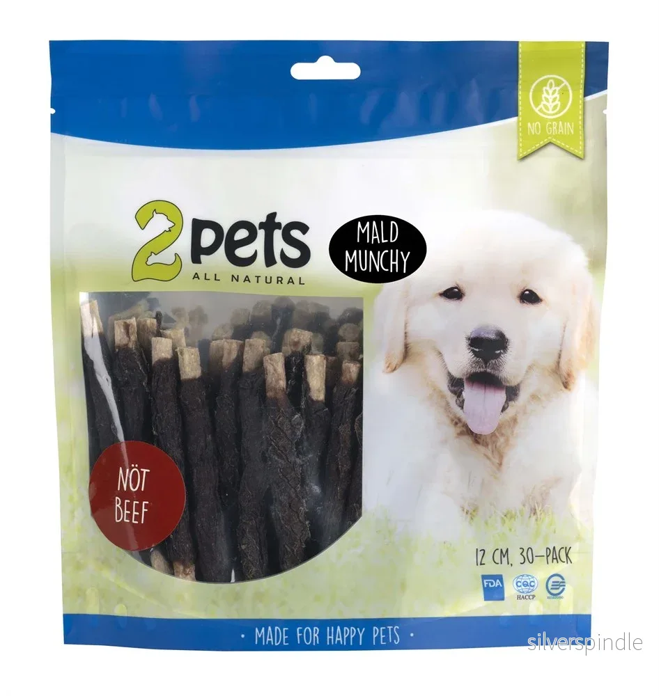 2pets Tuggpinne mald, nötkött, 12cm, 30-pack