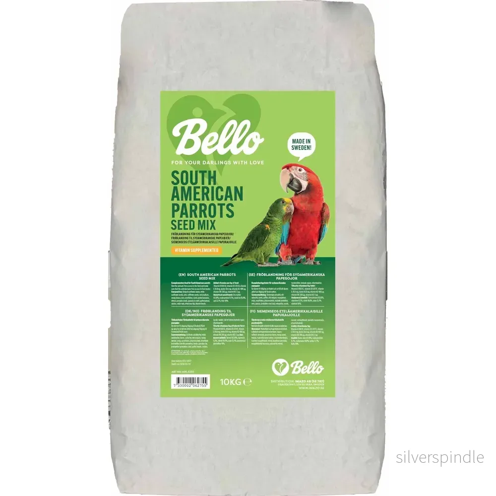 Bello South American Parrot Seed Mix 10kg Bello South American Parrot Seed Mix 10kg