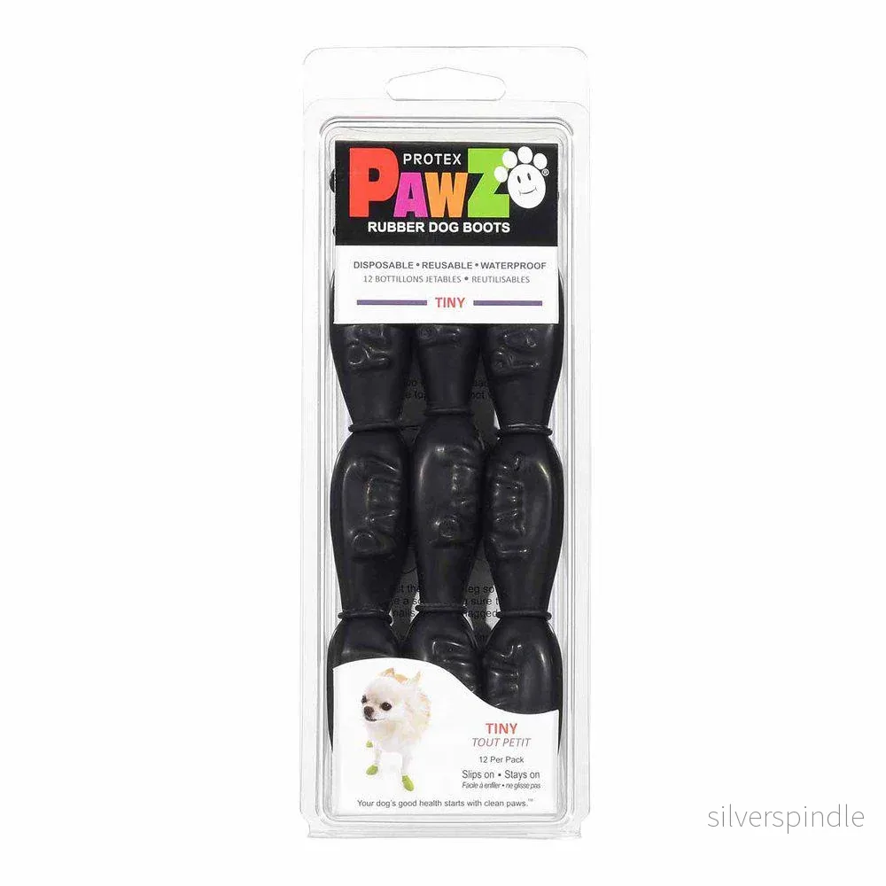 Pawz Dog Boots Black 12-pack - Bild 2