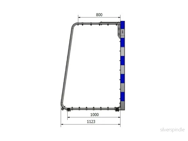 Minihandbollsmål 2,4 × 1,6 m – Aluminiumram 80 × 80 mm - Bild 3
