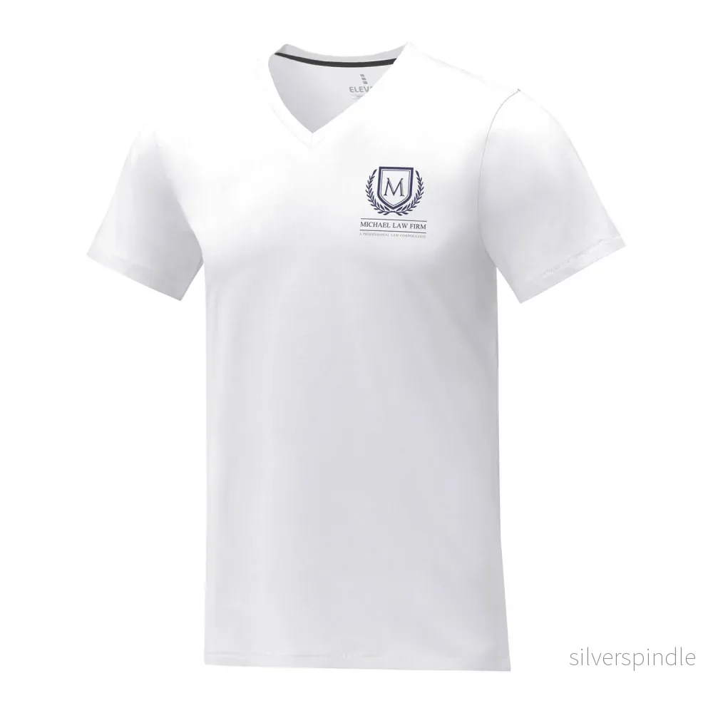 Somoto kortärmad V-ringad t-shirt till herr