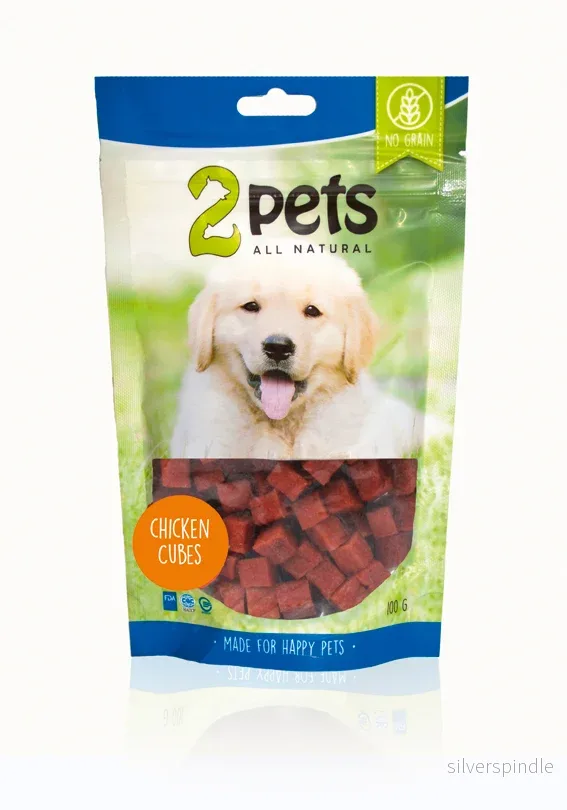 2pets Dogsnack Chicken Cubes, 100 g 2pets Dogsnack Chicken Cubes, 100 g