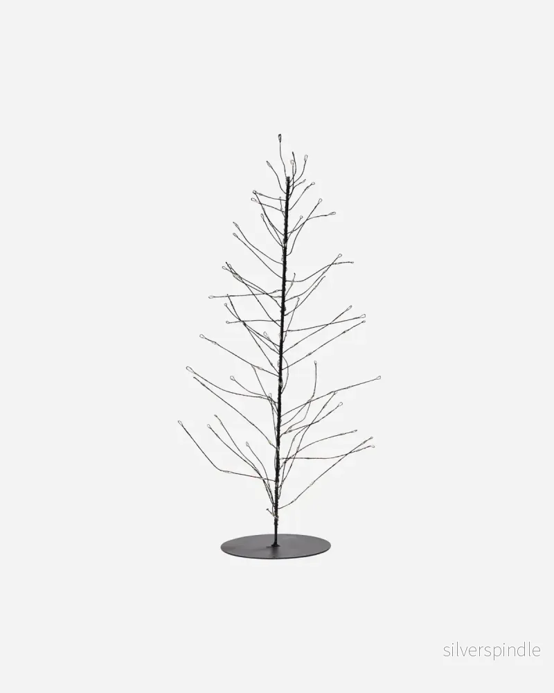 Julgran i ståltråd svart 45cm