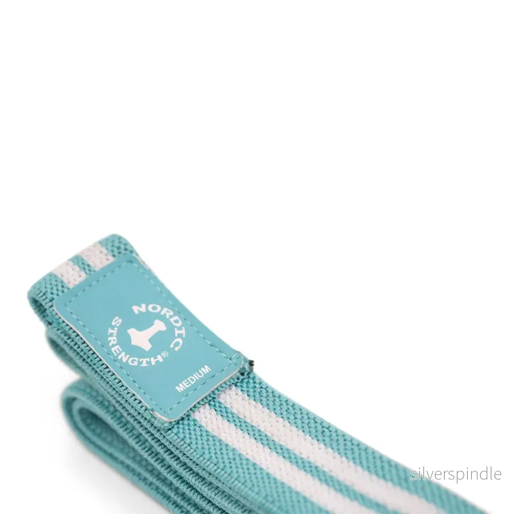 Strength band i bomull/elastan - Medium & Ljusgrön (10-18 kg) - Bild 2