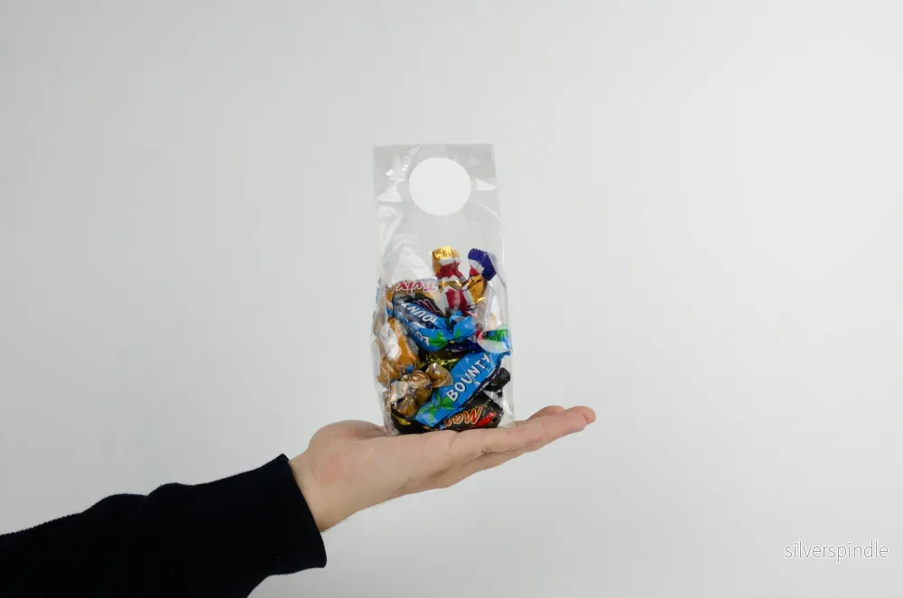 Små cellofanpåsar med botten 8 x 21cm | Transparenta plast - Bild 2