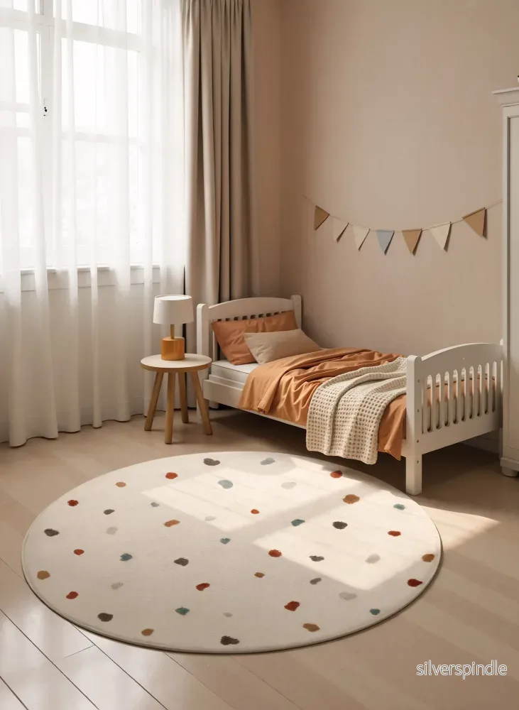 Adventures Rund Funny Dots creme/flerfärgad Adventures Rund Funny Dots creme/flerfärgad