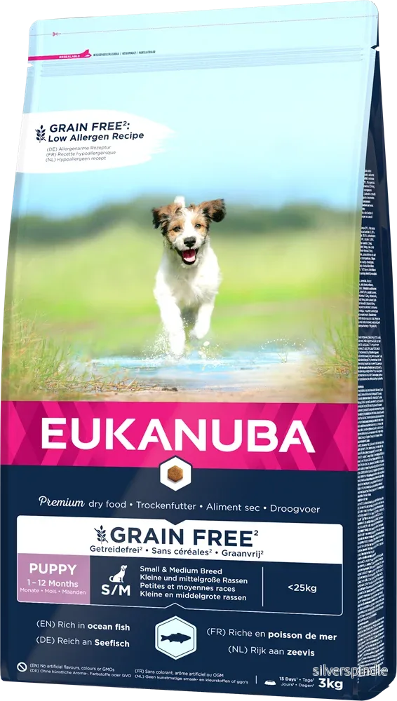 EUKANUBA Puppy Small/Medium Grainfree Havsfisk 3kg