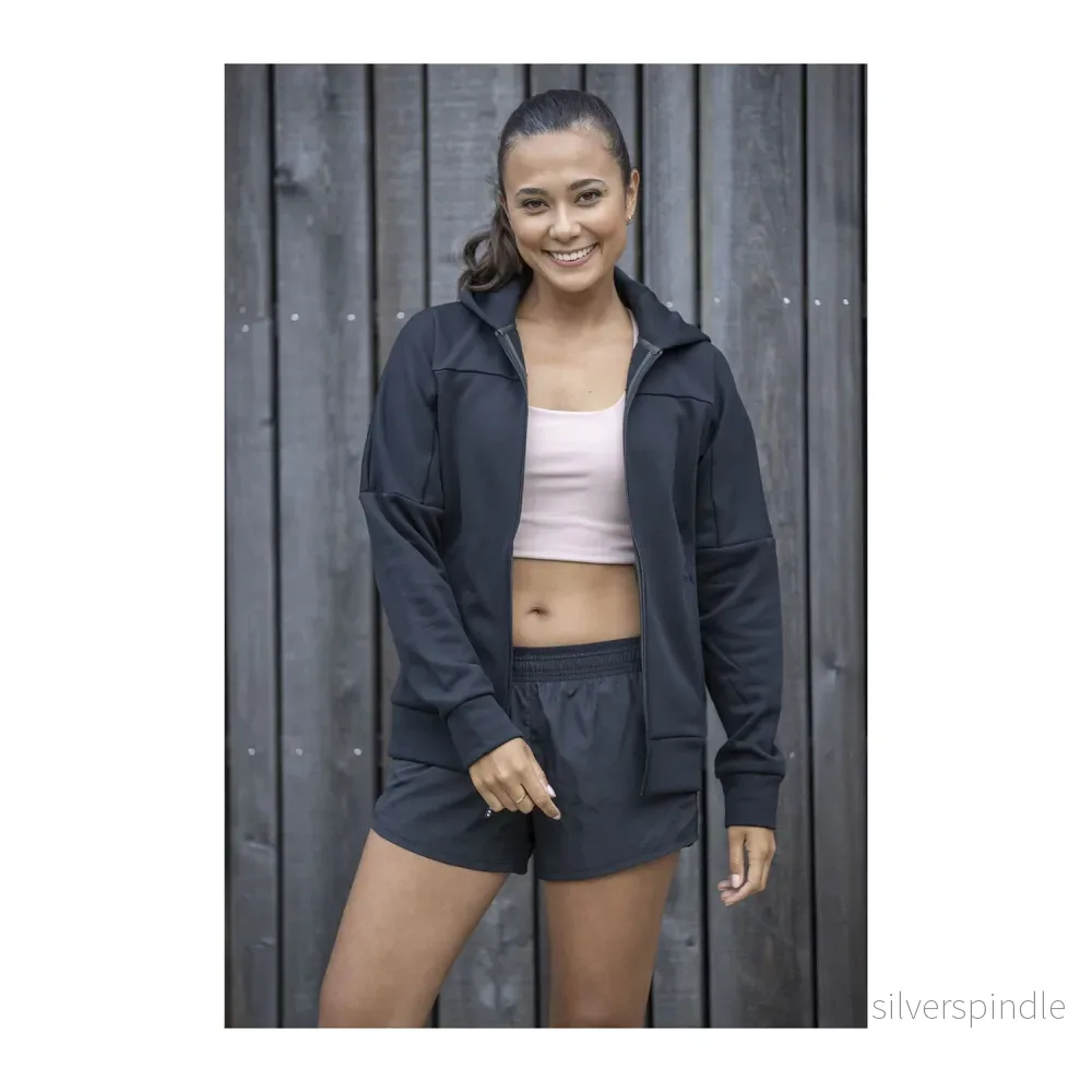 Nubia stickad damjacka med hel dragkedja - Bild 2