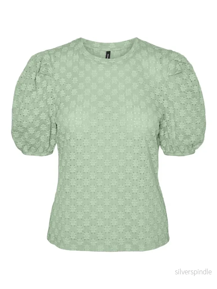 FLOWER SS PUFF SLEEVE TOP - Bild 3