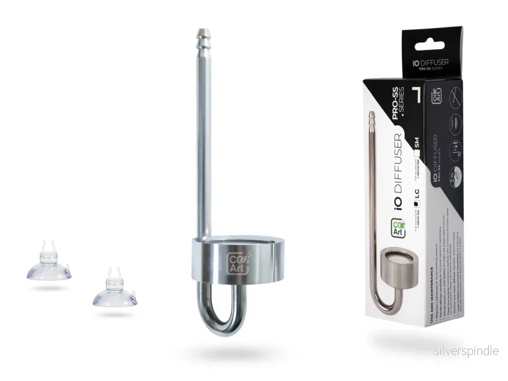 NEW IO Diffuser – Stainless Steel Series – In-Tank CO2 Diffuser Large NEW IO Diffuser – Stainless Steel Series – In-Tank CO2 Diffuser Large