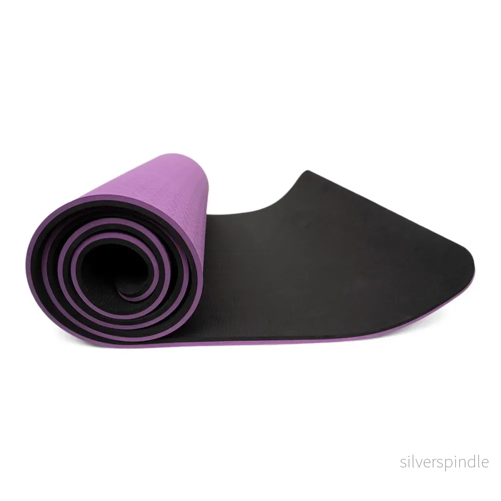 Yogamatta 10 mm (Svart / Lila + bärrem) - Nordic Strength - Bild 3