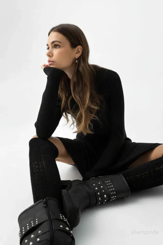 VALLIUM BLACK KNITTED DRESS - Bild 2