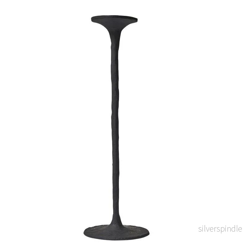 Dia svart ljusstake aluminium 42cm