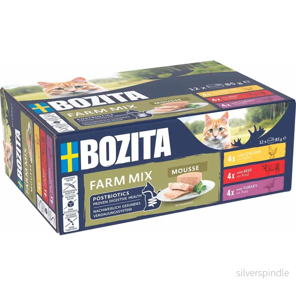Bozita Mousse Mixed farm 12x85g
