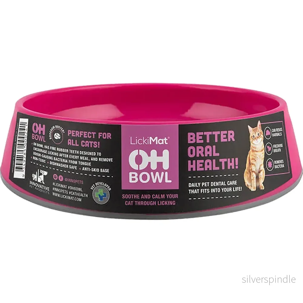 Lickimat Cat Oral Hygiene Bowl Rosa Ø15×4,6cm