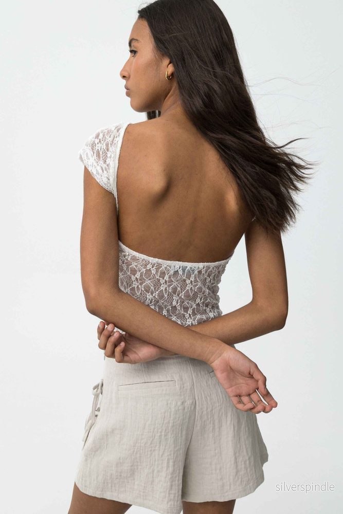 STRAWBERRY CROPPED LACE TOP - Bild 3