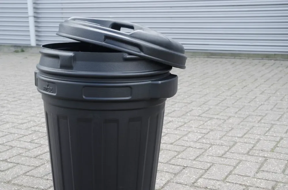 Ljudlåda med vridlås 70 liter Svart - Bild 2