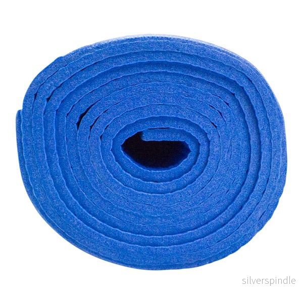 Yogamatta 6 mm - Blå (PVC) - Bild 3