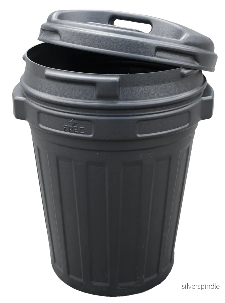 Ljudlåda med vridlås 70 liter Svart - Bild 3