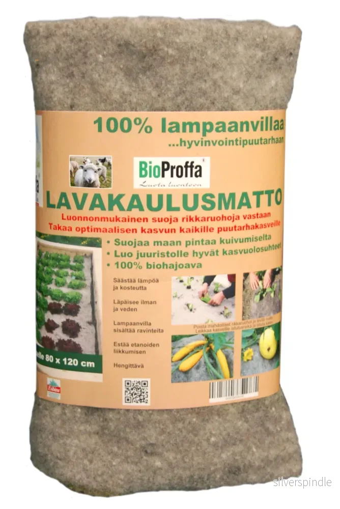 Lavakaulusmatto, 80 × 120 cm, BioProffa Pihavilla Lavakaulusmatto, 80 × 120 cm, BioProffa Pihavilla