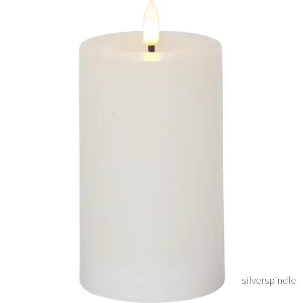 Blockljus vit LED 15cm