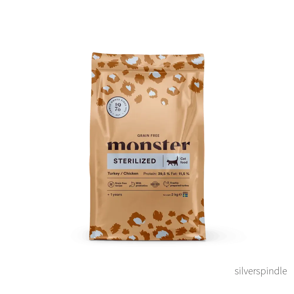Monster Cat Grain free Sterilized Turkey/Chicken 2 kg