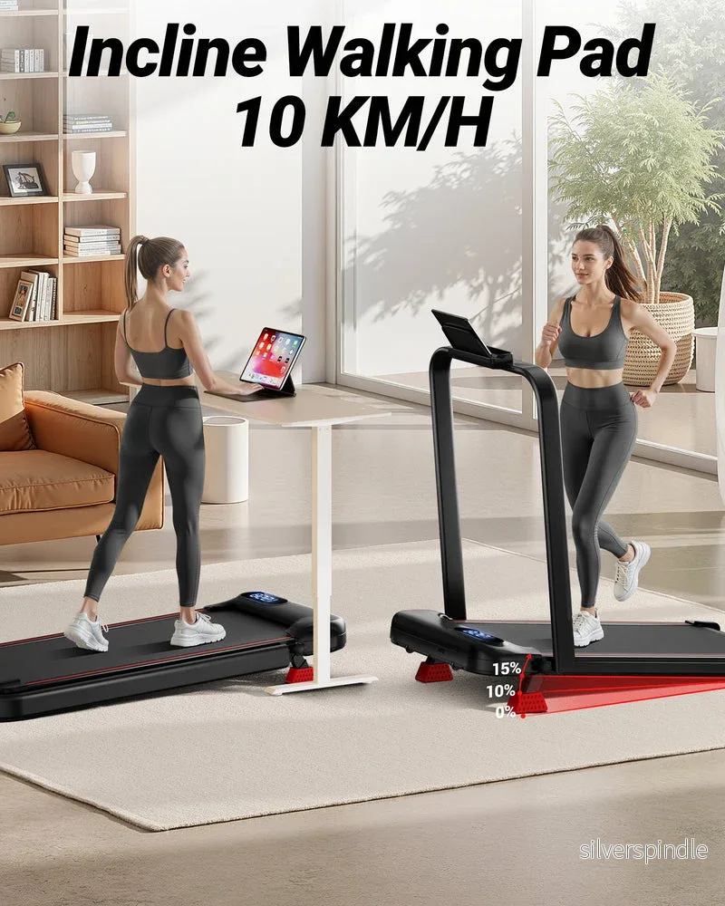 Walkingpad hopfällbar 3-i-1 med 10 % / 15 % lutning - Bild 2