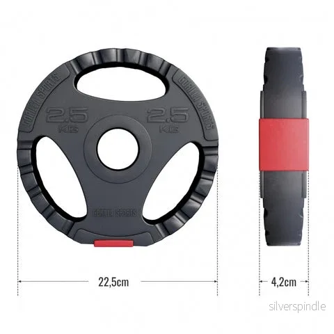 50 mm GREPP viktskiva i plast (2,5 kg) - Bild 3