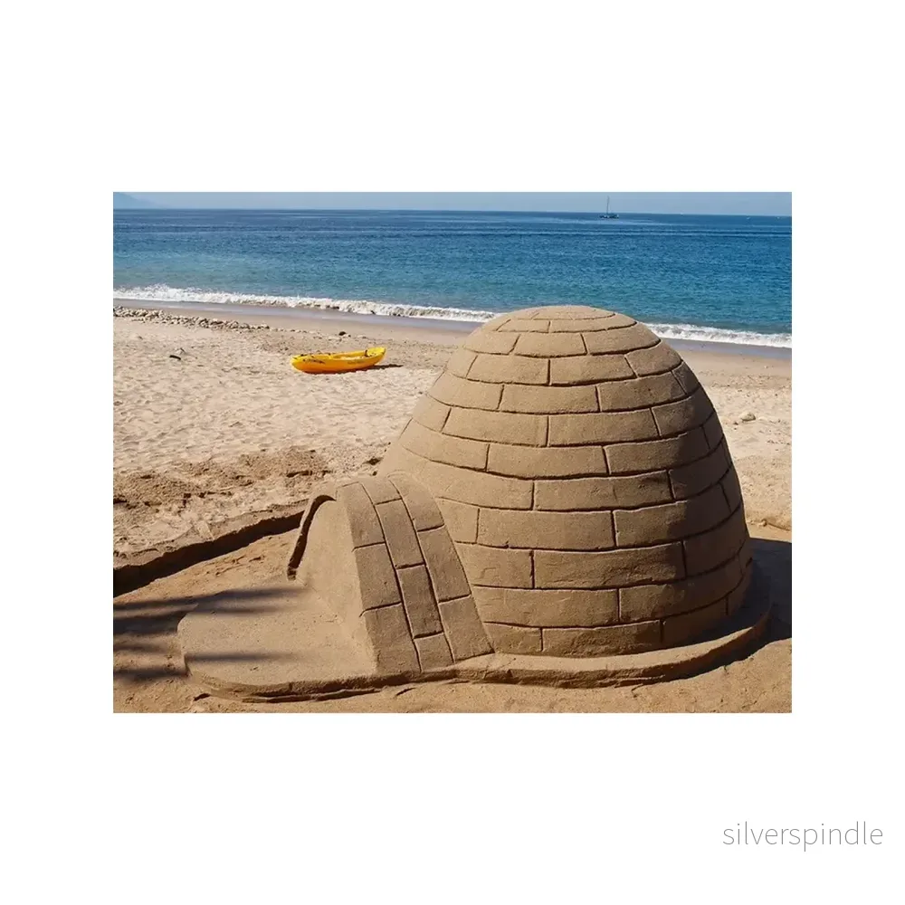 Snöborg- och Iglooformar – Set med 2 Formar för Snö och Sand - Bild 2