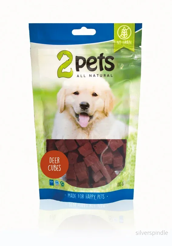2pets Dogsnack Deer Cubes, 100 g 2pets Dogsnack Deer Cubes, 100 g