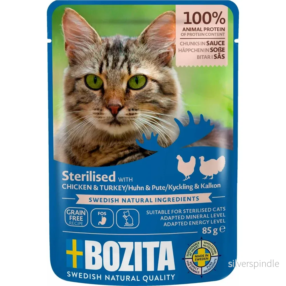 Bozita Feline Chunks In Sauce Sterilized Chicken & Turkey 85g