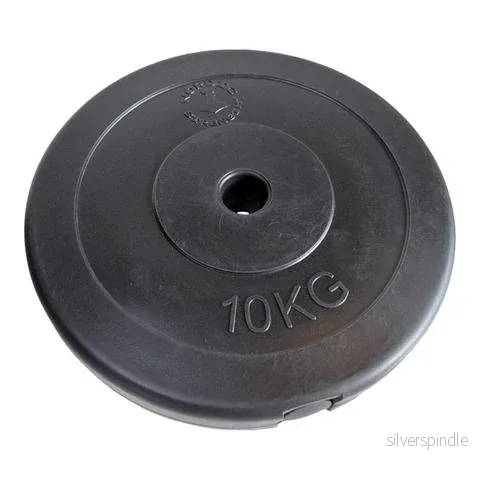 Viktskiva i hård plast 10 kg (30 mm) - Bild 3