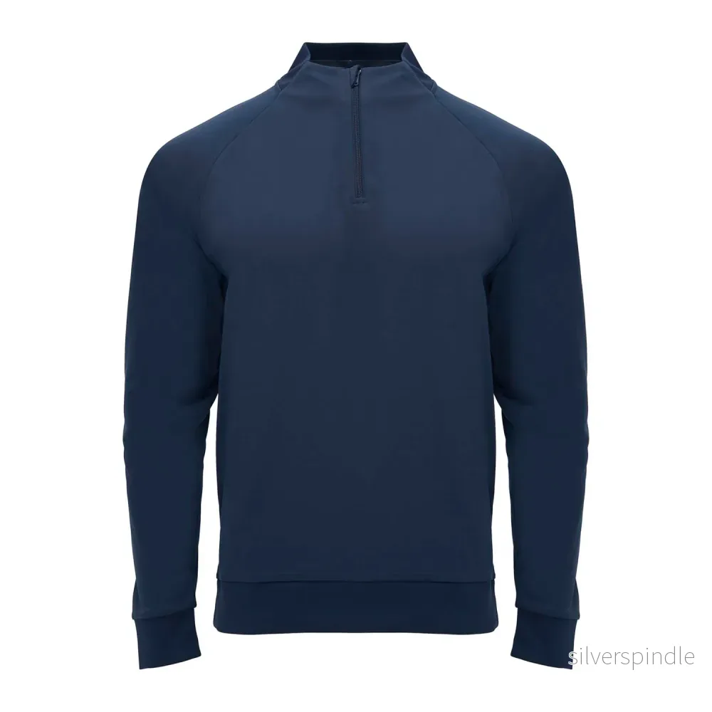 Epiro långärmad unisex sweatshirt med kvartslång dragkedja